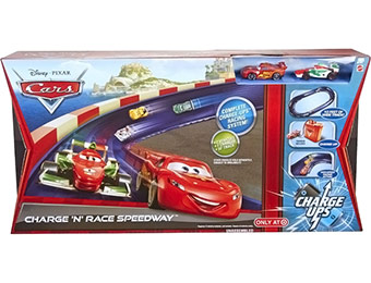 50% off Disney Pixar Cars 2 Charge 'N' Race Speedway Track Set