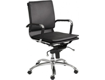 62% off Merritt Pro Black Low-Back Office Chair (4T994)
