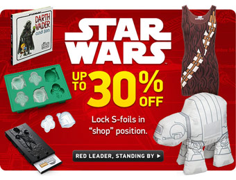 Up to 30% off Star Wars Merchandise at ThinkGeek.com
