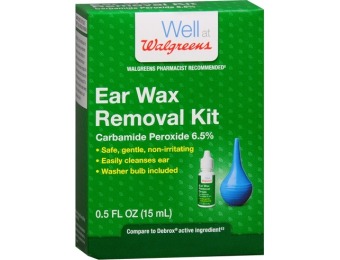 85% off Walgreens Ear Wax Removal Kit, .5 fl oz