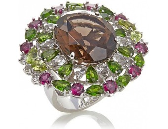 90% off Colleen Lopez 23.27ctw Sterling Silver Ring