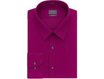 82% off Men's Arrow Slim-Fit Solid Point-Collar Dress Shirt