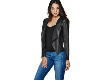 63% off Guess Faux-Leather Lace-Back Jacket