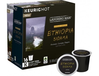 38% off Keurig Laughing Man Ethiopia Sidama K-Cups (16-Pack)