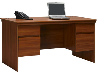 $320 off Ameriwood Tiverton Executive Desk, Expert Plum