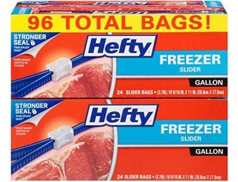 30% off Hefty Slider Freezer Bags, Gallon, 96 Count