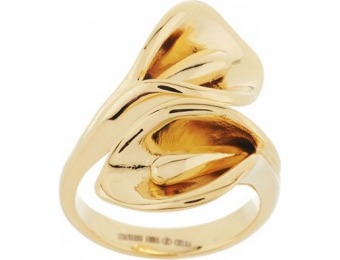 66% off Stainless Steel Calla Lily Wrap Design Ring