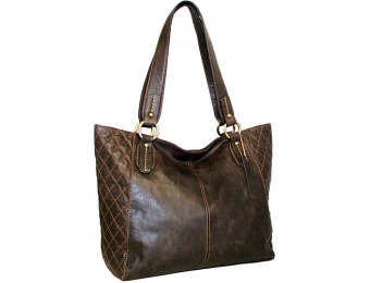 68% off Nino Bossi Macarena Tote Chocolate Leather Handbag