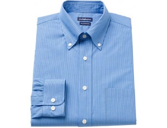 70% off Men's Croft & Barrow Fitted Striped Button-Down Shirt