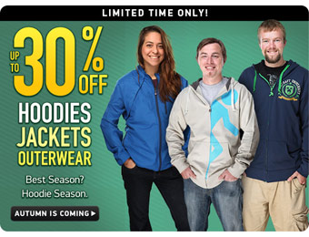 Up to 30% off Hoodies, Jackets & Outwear at ThinkGeek.com