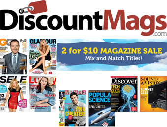 2 for $10 Magazine Subscription Sale, 50+ Titles to Choose From