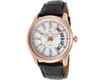 94% off Lucien Piccard Del Campo Leather SS Watch