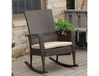77% off Coral Coast Soho High Back Wicker Rocking Chair