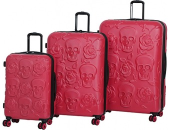 $170 off It luggage Skull Emboss 3 Piece Spinner Luggage Set