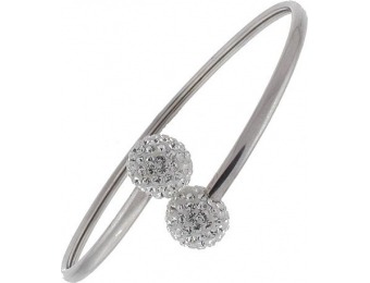 92% off Sterling N Ice Sterling Silver ByPass Ball Bangle