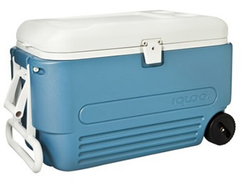 50% off Igloo MaxCold 60 Quart Wheeled Roller Cooler