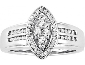 92% off Orange Blossom 1/3 cttw Certified Diamond Ring, Size: 7