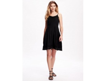 76% off Old Navy Embroidered Crepe Dress For Women