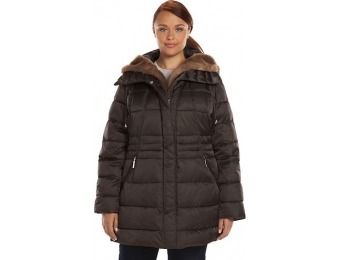 80% off Plus Size Apt. 9 Hooded Trapunto Puffer Jacket