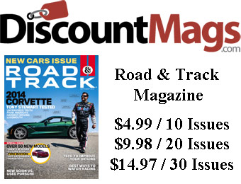 90% off Road & Track Magazine Subscription, $4.99 / 10 Issues