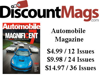 92% off Automobile Magazine Subscription, $4.99 / 12 Issues