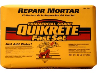 79% off QUIKRETE Fastset Repair 60-lb Gray Type-M Mortar Mix
