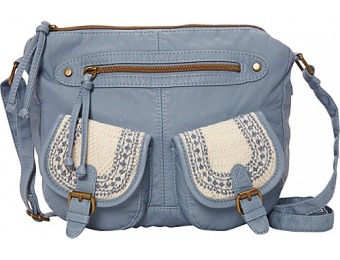 60% off T-shirt & Jeans Washed Double Pocket Crossbody