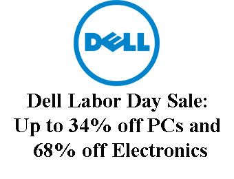 Dell Labor Day Sale: Up to 34% off PCs and 68% off Electronics