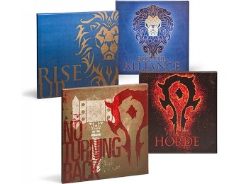 87% off Warcraft Movie Wrapped Canvas Art Set