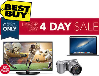 Best Buy 4-Day Labor Day Sale, $100s off Electronics, HDTVs