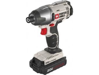 $40 off PORTER-CABLE 20-Volt Max 1/4-in Cordless Impact Driver