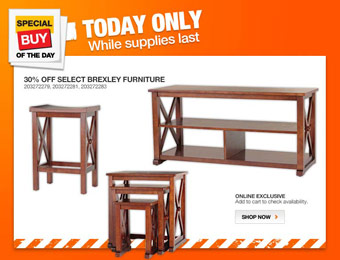 30% off Select Brexley Furniture at Home Depot