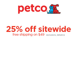 Extra 25% off Everything at Petco.com