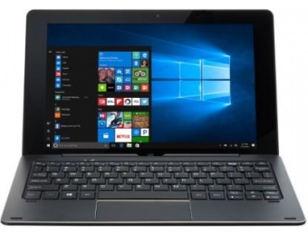 80% off 10.1" NuVision Duo 10 Intel 2-in-1 Detached Windows 10 Tablet