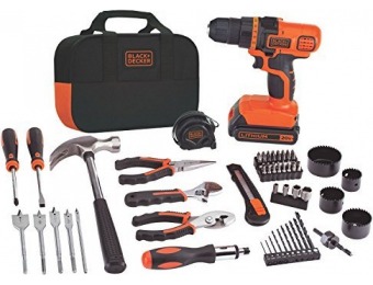 $110 off Black+Decker 20V MAX Lithium-Ion Drill and Project Kit