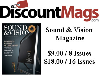 82% off Sound & Vision Magazine Subscription, $9 / 8 Issues