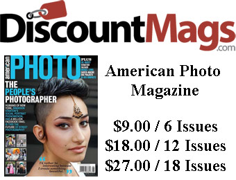 70% off American Photo Magazine Subscription, $9 / 6 Issues