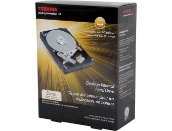 Extra $45 off Toshiba 2TB 7200 RPM Internal Hard Drive