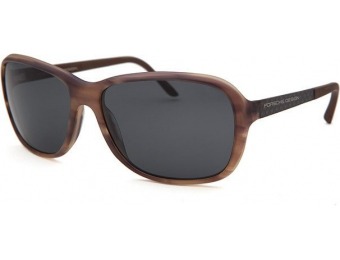 84% off Porsche Design Women's Butterfly Striped Brown Sunglasses