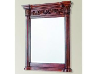 $131 off Pegasus Estates 34" x 28" Framed Mirror, Rich-Mahogany