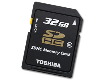 58% off Toshiba 32GB Class 10 SDHC Card THNSH032GTRT