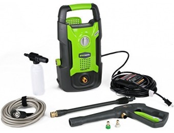 $37 off GreenWorks 1500 PSI 1.2 GPM Electric Pressure Washer