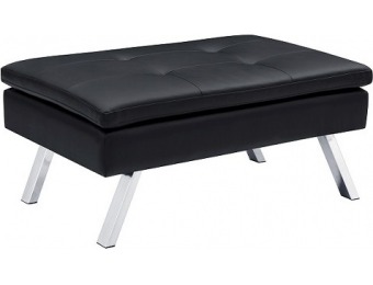 74% off Chelsea Faux Leather Ottoman