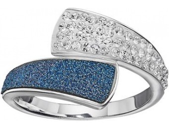 67% off Brilliance Silver Plated Ring with Swarovski Crystals