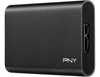 $40 off PNY Elite 480GB USB 3.0 Portable Solid State Drive (SSD)