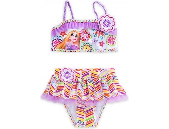 88% off Rapunzel Deluxe Swimsuit for Girls - 2-Piece