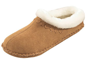 $20 off Women's Crepe Slide Slippers (5 color choices) Elegant suede with luxurious fleece lining