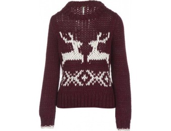 75% off Free People Dancer & Prancer Pullover Sweater - Women's