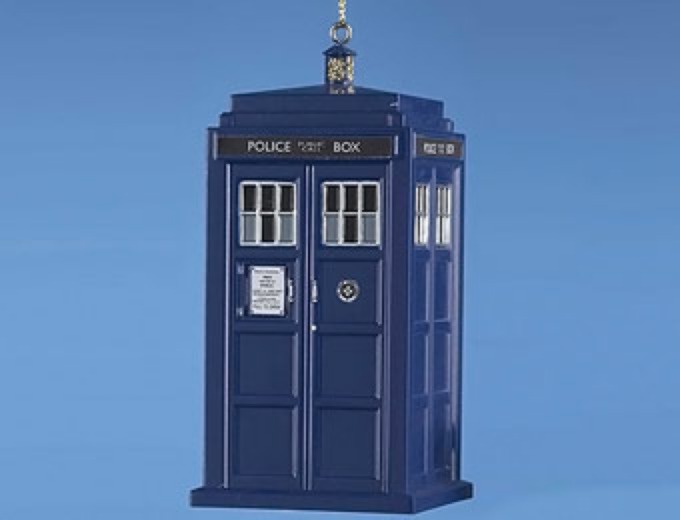 4.5" Doctor Who Tardis Blow Mold Ornament