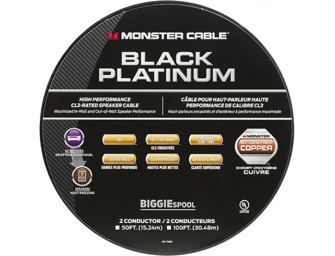 Monster Platinum XP 100' Speaker Cable
